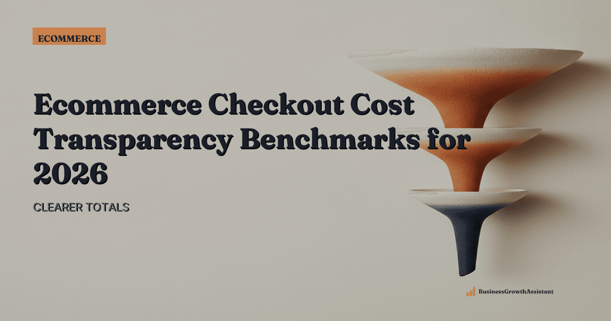 Ecommerce Checkout Cost Transparency Benchmarks for 2026 research illustration