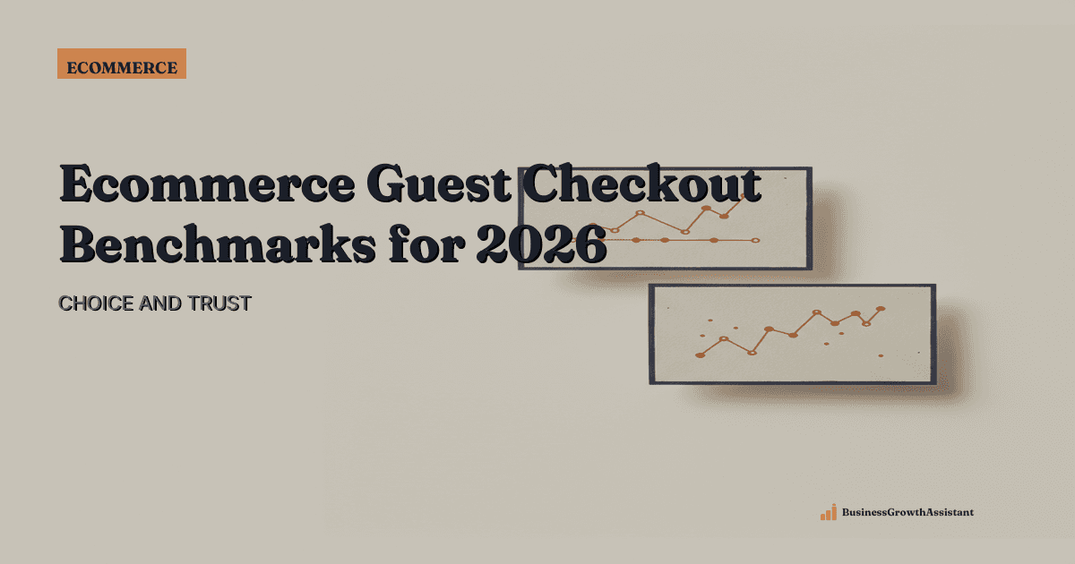 Ecommerce Guest Checkout Benchmarks for 2026 research illustration