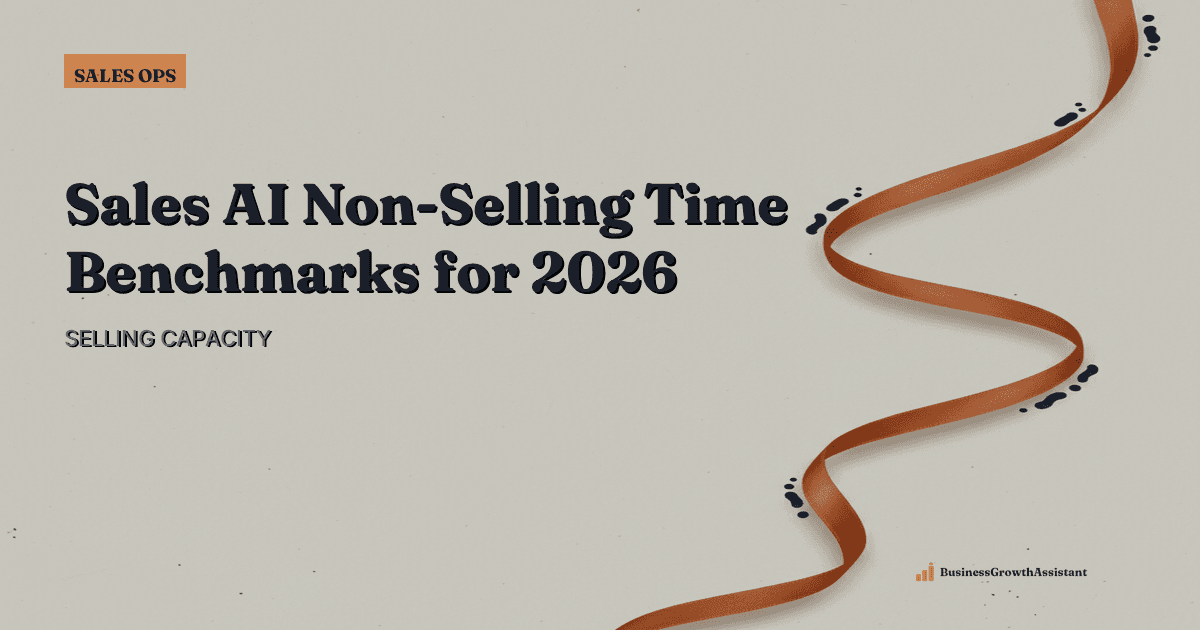 Sales AI Non-Selling Time Benchmarks for 2026 research illustration