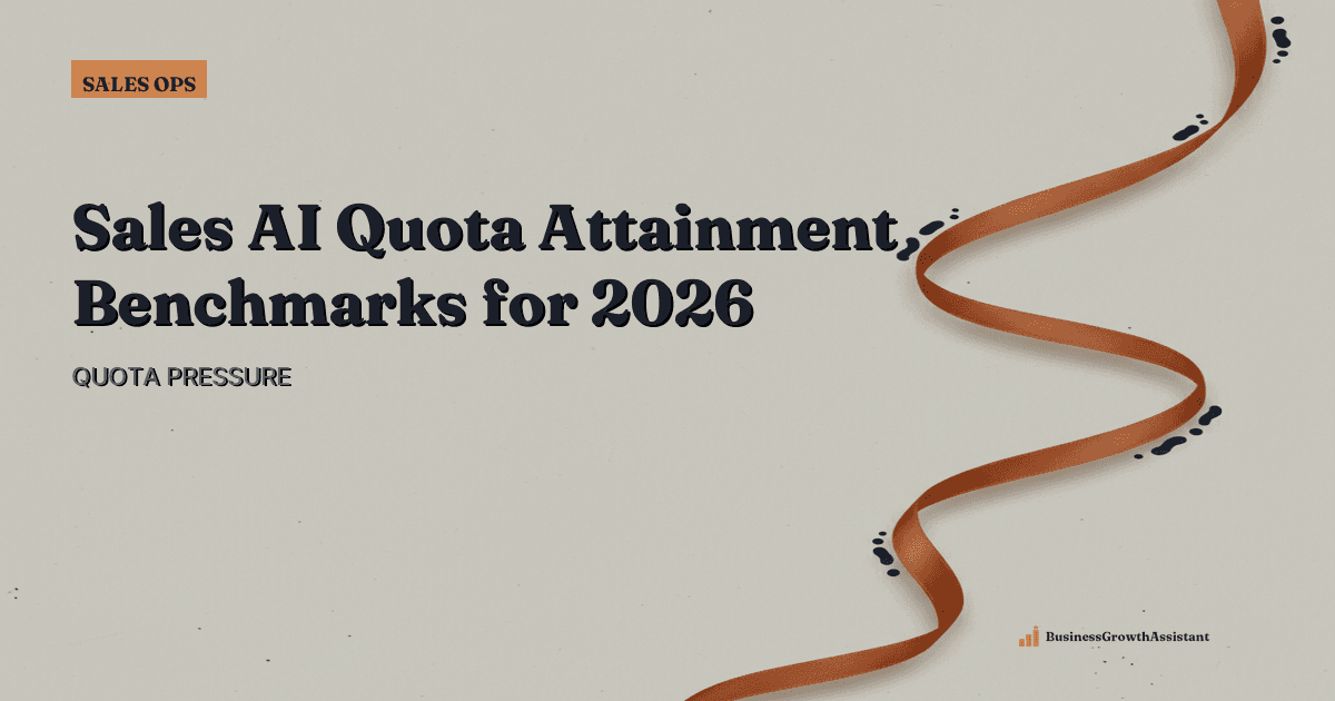 Sales AI Quota Attainment Benchmarks for 2026 research illustration