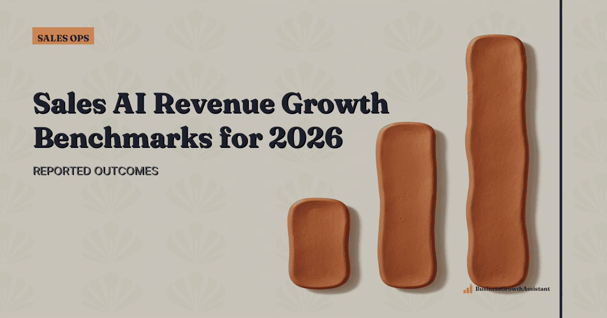 Sales AI Revenue Growth Benchmarks for 2026 research illustration