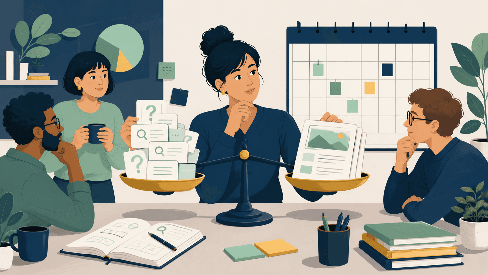 Should Small Businesses Measure SEO Progress by Questions Answered or Articles Published? research illustration