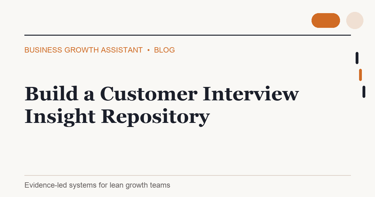Build a Customer Interview Insight Repository