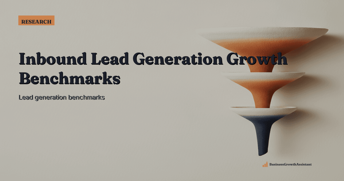 Inbound Lead Generation Growth Benchmarks for 2025 research illustration