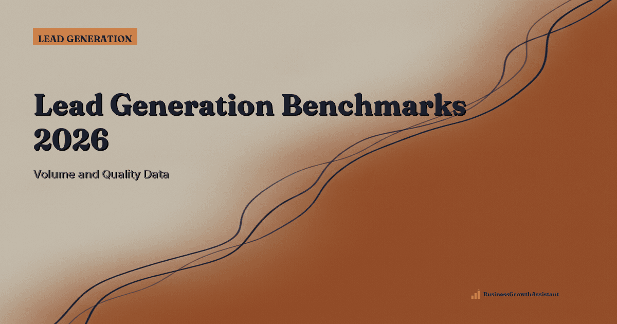 Lead Generation Volume and Quality Benchmarks for 2026 research illustration