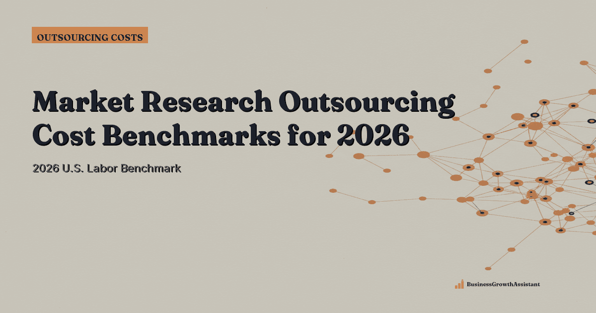 Market Research Outsourcing Cost Benchmarks for 2026 research illustration