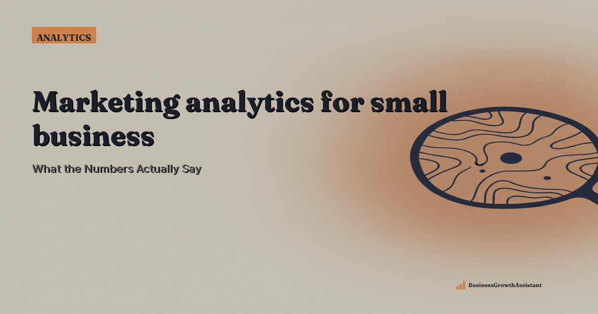 Marketing analytics for small business