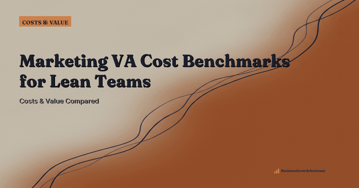 Marketing VA Cost Benchmarks for Lean Teams research illustration