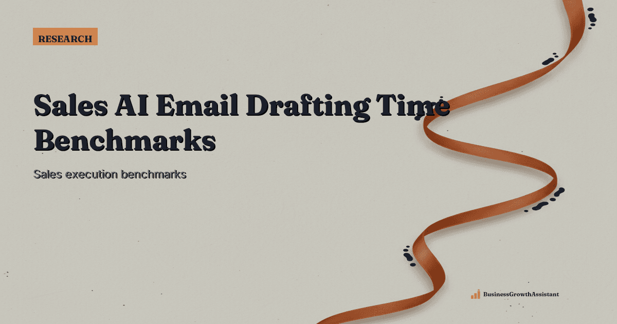 Sales AI Email Drafting Time Benchmarks for 2026 research illustration