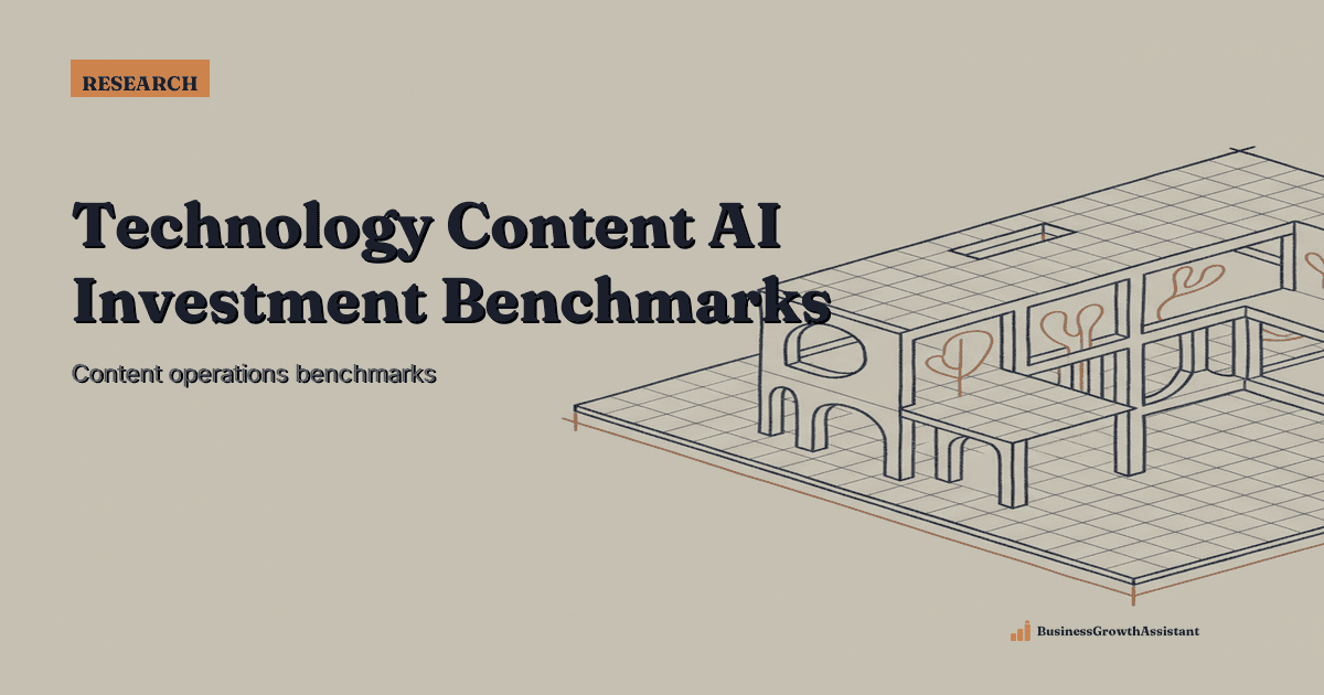 Technology Content AI Investment Benchmarks for 2025 research illustration