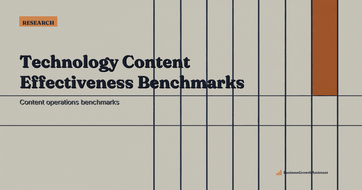 Technology Content Effectiveness Benchmarks for 2025 research illustration